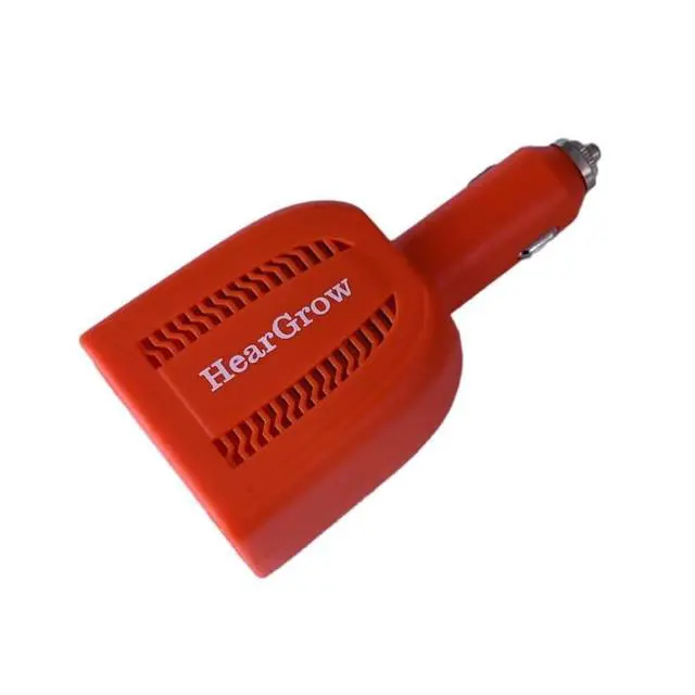 Alt view image 6 of 6 - HearGrow 100W Power Inverter for Vehicle: Fanless Direct Cigarette Lighter Car Charger Adapter - Orange Ultra Compact Silent Plug-in Outlet for Laptop CPAP Camping Road Trip & Emergency