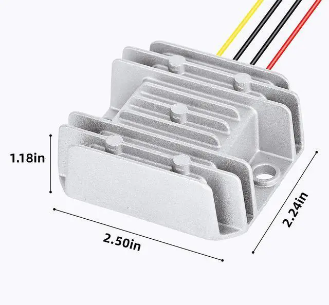 Alt view image 4 of 6 - DC 12V 24V to 6V 10A 60W Car Power Step Down Converter Voltage Regulator Reducer Waterproof Buck Module