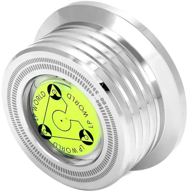 Main image of Record Weight Phono Disc Stabilizer, 60HZ Record Weight Stabilizer, with Bubble Leveling (60Hz, Silver)