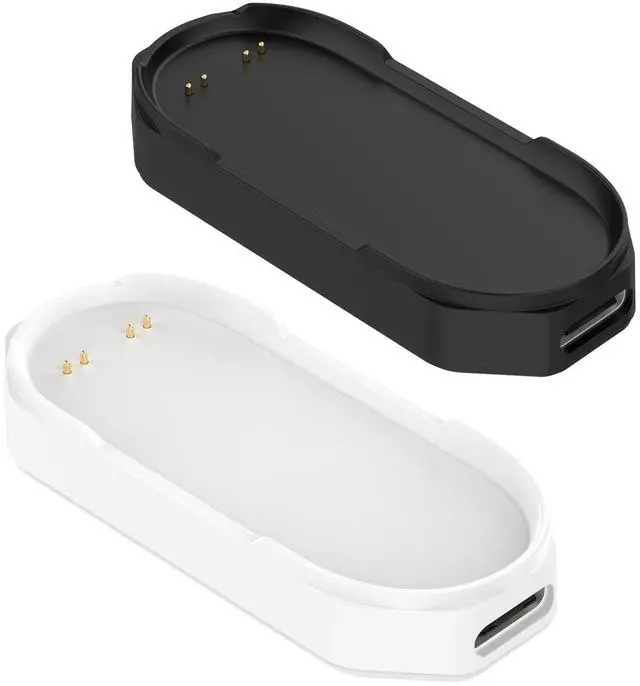 Main image of 2Pack Charging Base for PLAUD Note Pin Charger, Magnetic Charging Stand Charging Base for PLAUD NotePin Voice Recorder (Black&White)