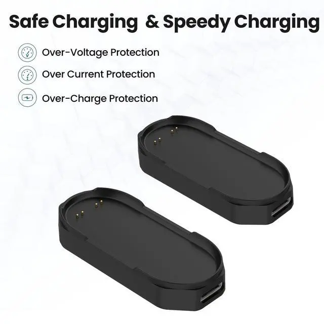 Alt view image 2 of 6 - 2Pack Charging Base for PLAUD Note Pin Charger, Magnetic Charging Stand Charging Base for PLAUD NotePin Voice Recorder (Black&White)