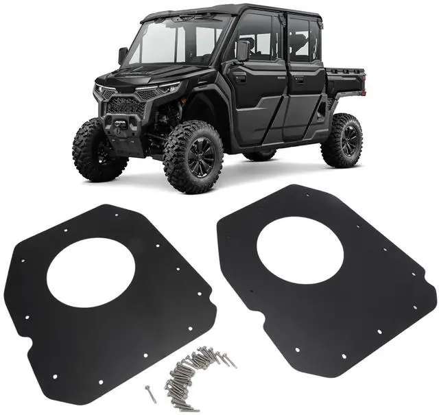 Main image of Front Door Speaker Mount Plates for CF MOTO U10 PRO Highland 6.5 Inch Pair | Left & Right, Includes Mounting Hardware, Sealing Design, Door Panel Trimming Required