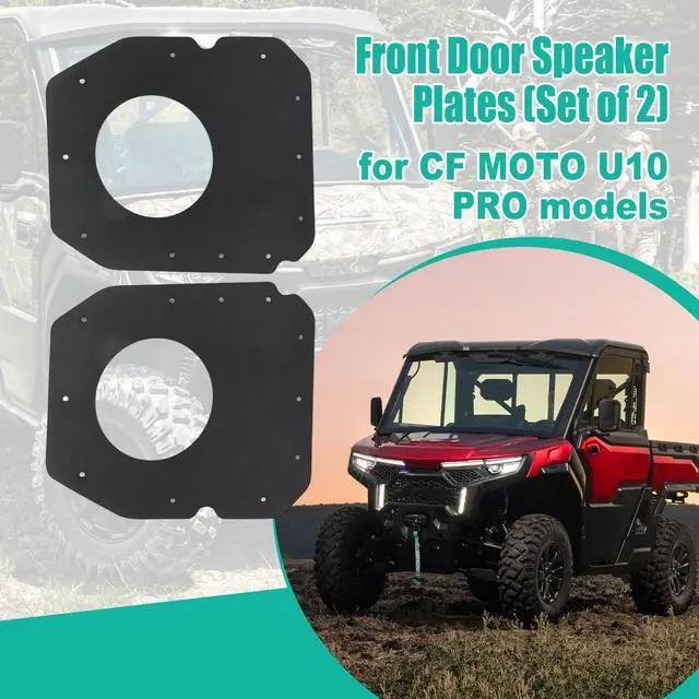 Alt view image 2 of 6 - Front Door Speaker Mount Plates for CF MOTO U10 PRO Highland 6.5 Inch Pair | Left & Right, Includes Mounting Hardware, Sealing Design, Door Panel Trimming Required