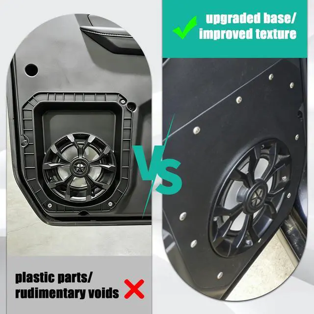 Alt view image 6 of 6 - Front Door Speaker Mount Plates for CF MOTO U10 PRO Highland 6.5 Inch Pair | Left & Right, Includes Mounting Hardware, Sealing Design, Door Panel Trimming Required