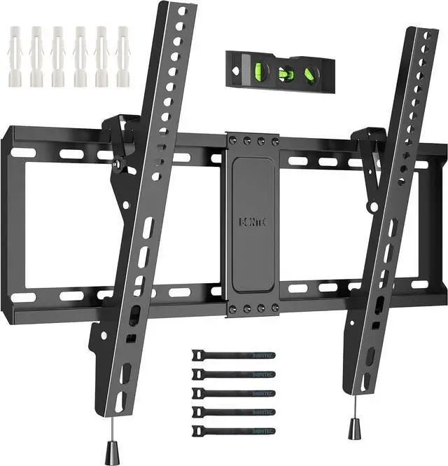 Main image of TV Wall Mount, 37-85 Inch, Supports up to 132lbs, Max VESA 600x400mm | Tilting TV Mount Bracket for LED LCD OLED Flat Curved Screens, Low Profile 1.5in Design, Fits 55 65 75 85 Inch
