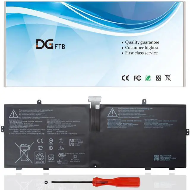 Main image of 916TA135H DYNZ02 New Laptop Battery for Microsoft Surface Laptop Go Model 1943 12.4-Inch Series AHA42227028 AHA42227027 (7.58V 39.7Wh/5235mAh)
