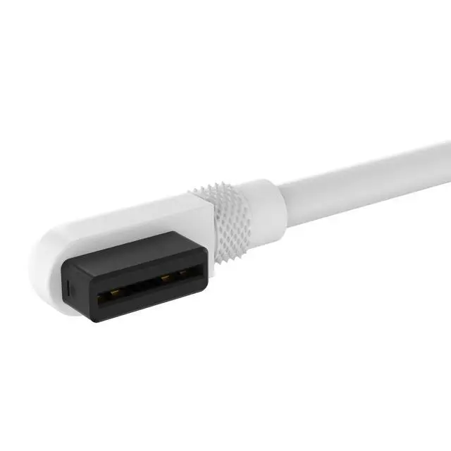 Alt view image 5 of 5 - iCUE Link Slim Cable - 600mm Straight/Slim 90° - White