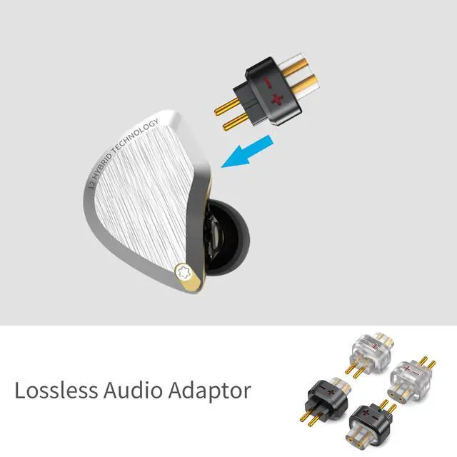 Alt view image 5 of 6 - 0.78 2PIN Male to QDC 2PIN Female Headphone Adapter for 0.78 2PIN Earbuds to QDC Cable Lossless Audio Adaptor for KZ ZSN ZS10 ZSX ZST ZSR AS12 AS16 for TRN BA5 V90 V10 V20 MOONDROP 1 Pair Black
