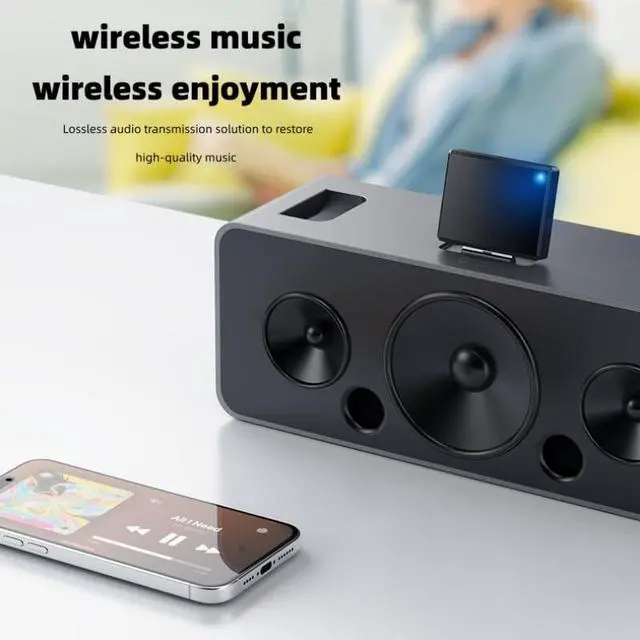 Alt view image 6 of 6 - 30 Pin Bluetooth Adapter Receiver,Wireless 30Pin Stereo Audio Adapter Bluetooth 5.4 Music Receiver for Sounddock II 2 10 Lifestyle V35 135 Digital Music System Home Entertainment Speakers
