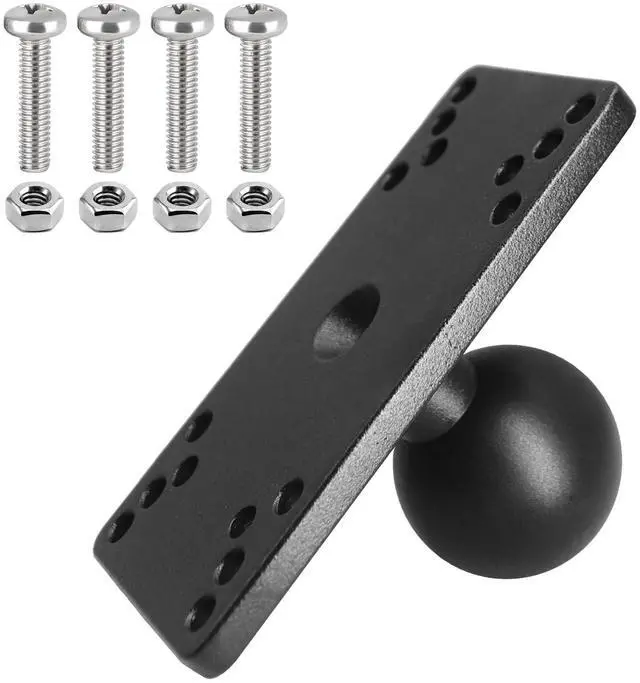 Main image of C Size 1.5 Inch Aluminum Fish Finder Mount Plate Fits Helix | Fits Humminbird Helix 5 and 7. Includes mounting hardware. Compatible with RAM Mounts 38mm C size arms