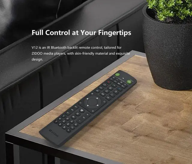 Alt view image 2 of 6 - V12 Remote Control Bluetooth and Infrared Version for Z9X PRO Z9X 8K Z20 PRO Z30 PRO Z2000 PRO Z3000 PRO UHD5000 UHD8000 Neo S Neo Alpha
