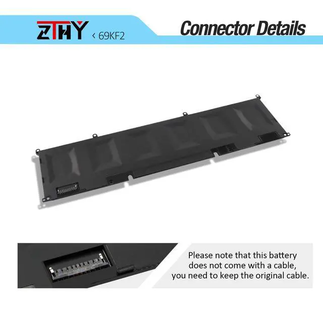 Alt view image 4 of 6 - 69KF2 Laptop Battery Replacement for Dell Precision 5550 5560 5570 G15 5530 | G16 7620 7630 XPS 15 9500 9510 9520 Vostro 7510 Alienware M15 R3 R4 R5 R6 R7 M16 R1 M17 R3 R4 Series 11.4V 86Wh 6Cell