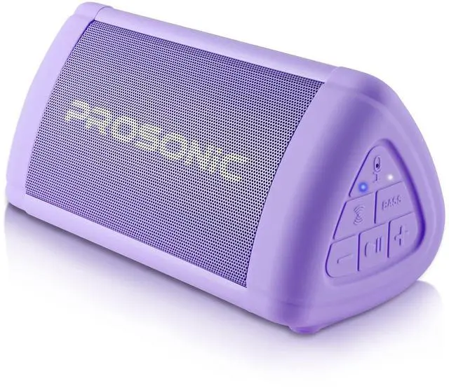 Main image of Prosonic BT3 Portable Wireless Bluetooth Speaker with 10W Stereo Sound & Bass Boost -Rich Sound & Intense Bass -Bluetooth 5.0 -Microphone -IPX5 - in & Outdoor Speaker (Purple)
