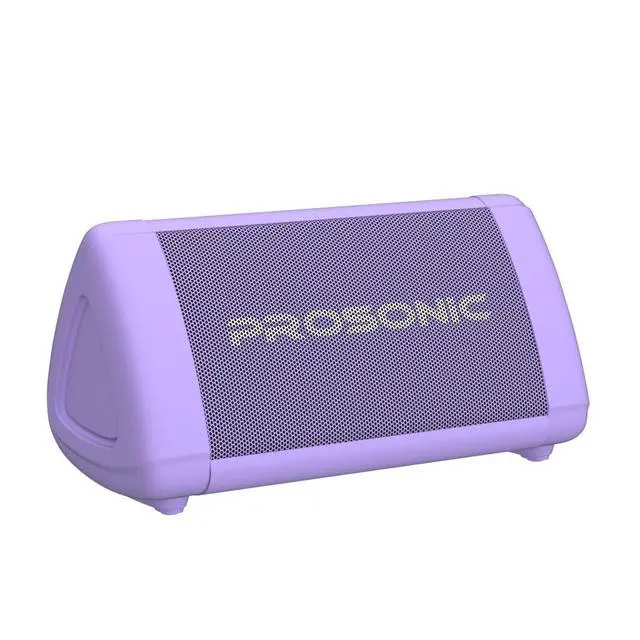 Alt view image 4 of 6 - Prosonic BT3 Portable Wireless Bluetooth Speaker with 10W Stereo Sound & Bass Boost -Rich Sound & Intense Bass -Bluetooth 5.0 -Microphone -IPX5 - in & Outdoor Speaker (Purple)