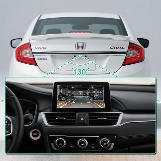 Alt view image 4 of 6 - 39530-TR3-A51 Rear View Camera Replacement for Honda Civic 2013 2014 2015, OE Backup Cam Replaces 9590-447, 39530TR3A51, 590447, HO1960103, 16548842, PAC156, 193843081364 by
