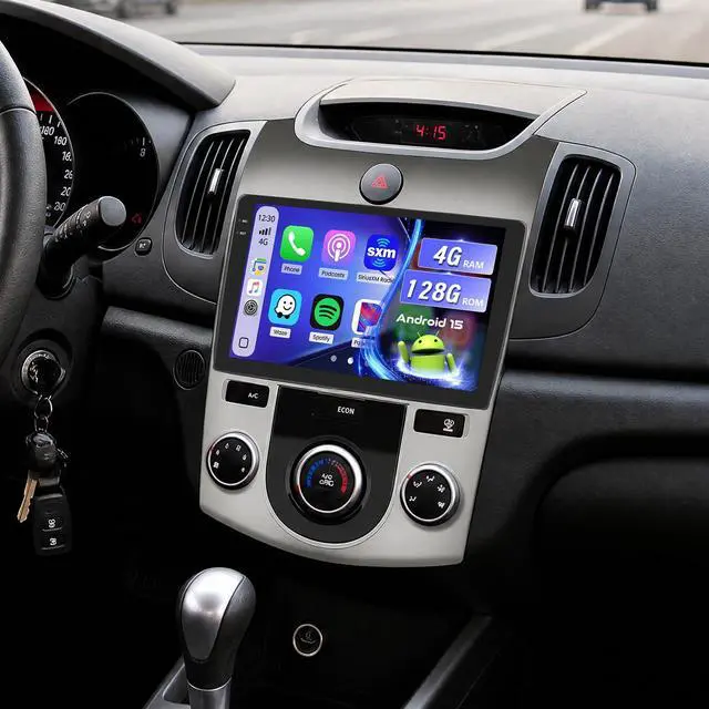 Main image of Android Car Radio for Kia Forte Cerato K3 2008-2013 CarPlay Android Auto | 9 Inch HD Touchscreen with 4+128G storage, Cerato Stereo with 5Ghz WiFi GPS Bluetooth FM/RDS EQ SWC Backup Camera MIC