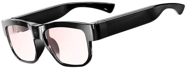 Main image of Camera Glasses Smart Glasses with Camera Outdoor Video Recording Wearable Black Glasses for Men Women adpot USB Port for Driving Riding Training Hiking