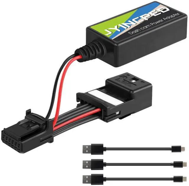 Main image of Dash Cam Power Adapter (12-Pin Type A), USB Power Dash Cam Adapter | For 15-23 Tacoma/15-16 Highlander/16-20 Sienna/18-21 Tundra/Select Honda Ridgeline,Connects to Auto-Dimming Rearview Mirror