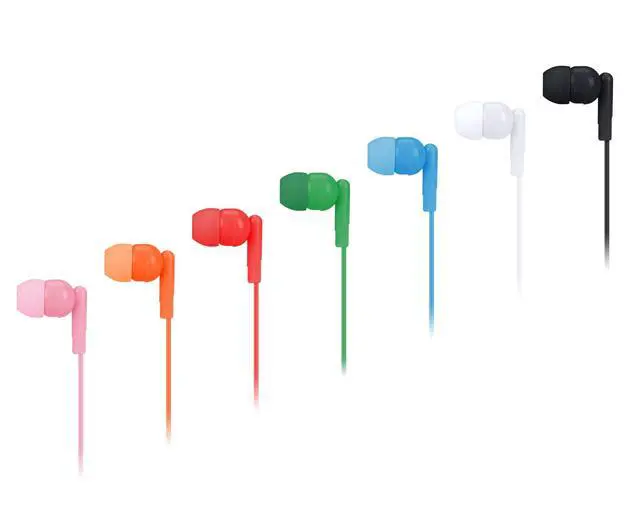 Alt view image 2 of 6 - 30 Packs Earbuds Bulk Headphones for Classrooms, Student Earphones Individually Wrapped for School in 7 Colors