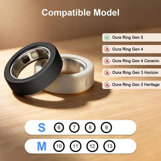 Alt view image 2 of 6 - 8 Pack Ultra-Thin Cover Compatible with Oura Ring Gen 5 | Support Charging with Cover on, Silicone Ring Protector Oura Ring 5 Accessories for Men Women