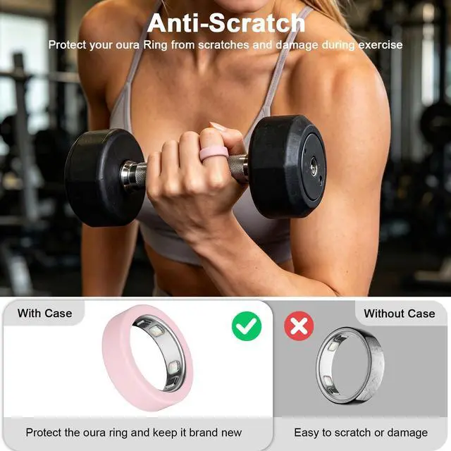 Alt view image 4 of 6 - 8 Pack Ultra-Thin Cover Compatible with Oura Ring Gen 5 | Support Charging with Cover on, Silicone Ring Protector Oura Ring 5 Accessories for Men Women