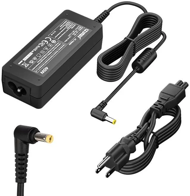Main image of 45W AC Adapter Charger for Acer Laptop Chanrger, 19V 2.37A, 5.5x1.7mm Tip | for Acer Laptop Adaptor Aspire P255 v15 5750 1400 A045R021L for Aspire 3/5 Series Power Supply
