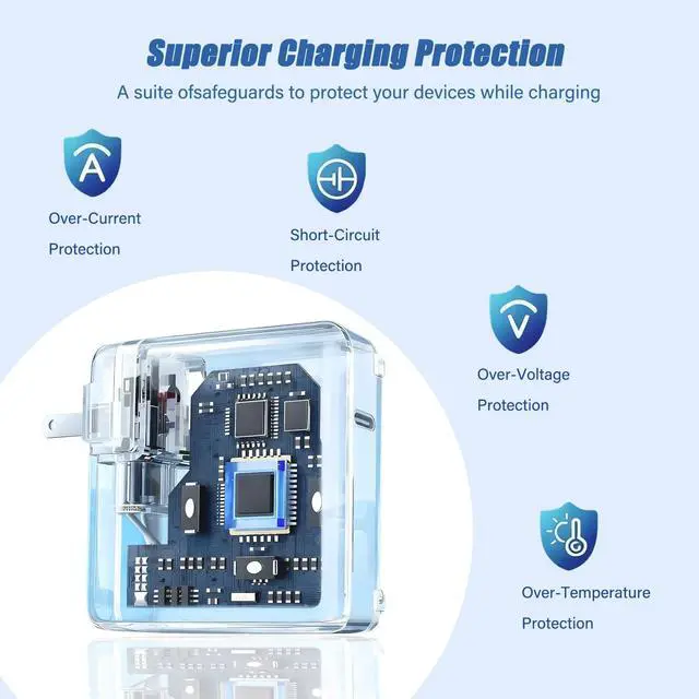 Alt view image 3 of 6 - 140W MacBook Pro Charger for MacBook Pro 16 14 inch MacBook Air 15 13 inch 2025 2024 2023 2022 2021 M1M4 Type-C Fast Laptop Charger Power Adapter 6.6FT Type C to Magnetic 3 Cable LED