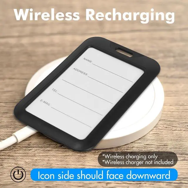 Alt view image 5 of 6 - Hidden Luggage Tracker for iPhone, Apple Find My Luggage Tag | Wireless Rechargeable Suitcase Tracker & Luggage Locator, Waterproof Travel Tag for Checked Bags and Backpacks