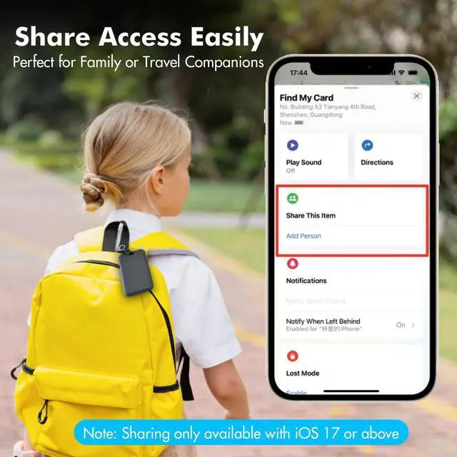 Alt view image 6 of 6 - Hidden Luggage Tracker for iPhone, Apple Find My Luggage Tag | Wireless Rechargeable Suitcase Tracker & Luggage Locator, Waterproof Travel Tag for Checked Bags and Backpacks