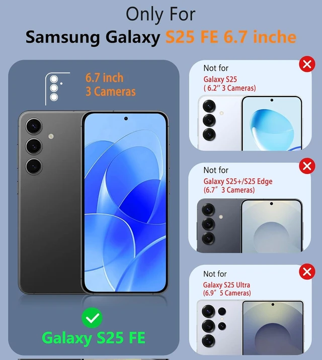 Alt view image 2 of 7 - for Galaxy S25 FE Case: Black Non Slip Textured