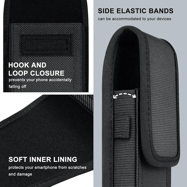 Alt view image 6 of 7 - Cell Phone Belt Holder Holster Case for iPhone 17 16 15 14 13 12