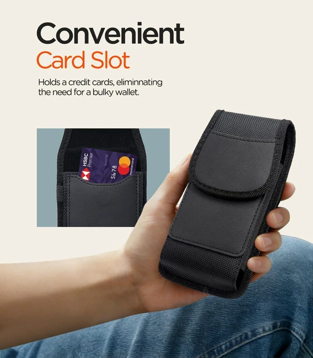 Alt view image 3 of 7 - Phone Holster for iPhone 18/17/16/15/14/13/12 & Pro Series M-Black
