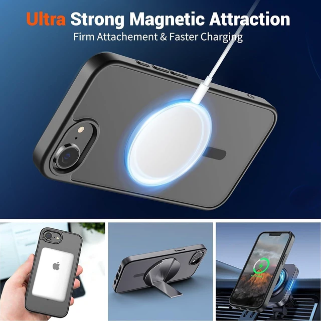 Alt view image 5 of 7 - Magnetic for iPhone 17e Case/iPhone 16e Case Black
