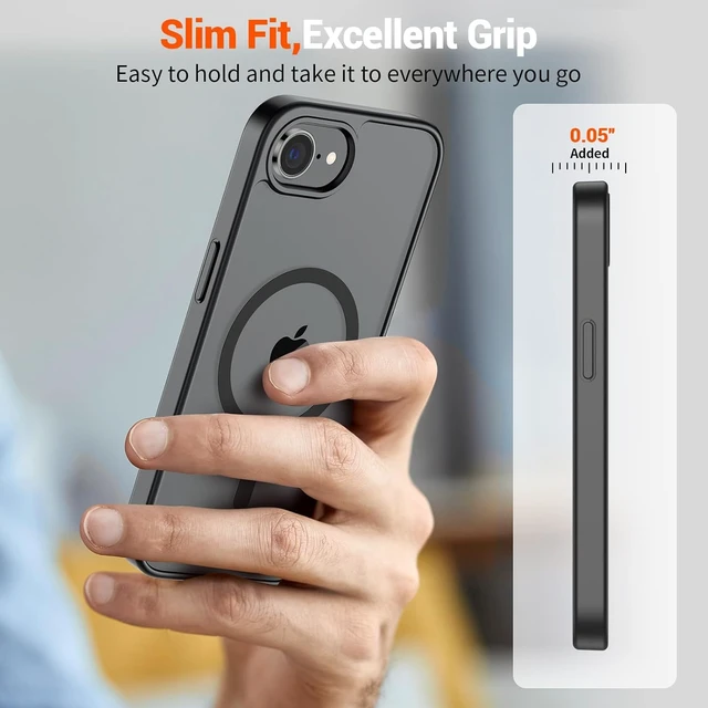 Alt view image 7 of 7 - Magnetic for iPhone 17e Case/iPhone 16e Case Black