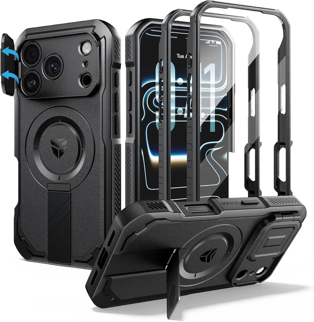 Main image of for iPhone 18 Pro Case / 17 Pro Case with Camera Cover Black