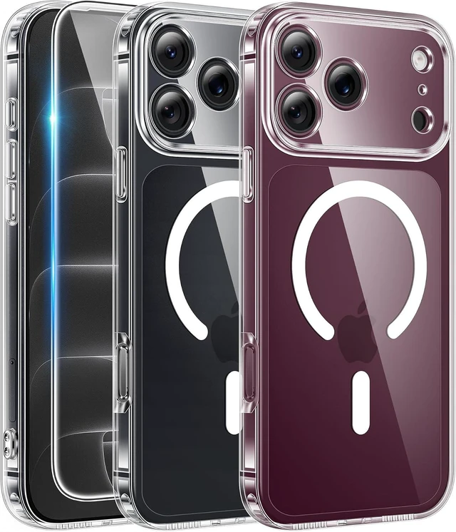 Main image of for iPhone 18 Pro Case/17 Pro Case Clear with Screen Protector