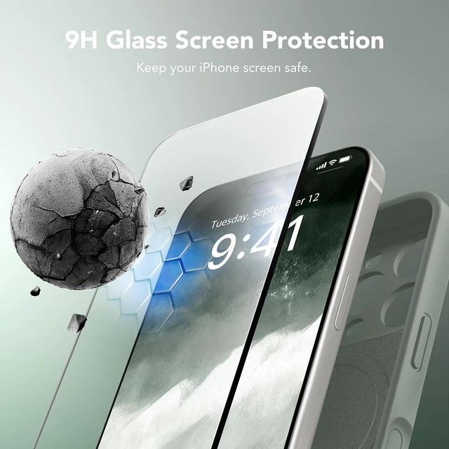 Alt view image 5 of 7 - Magnetic for iPhone 16 Pro Case Silicone Calke Green