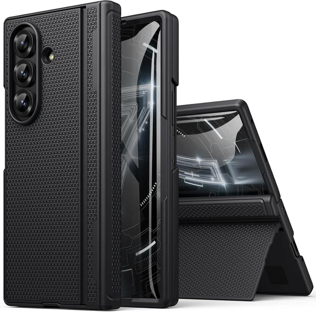 Main image of for Galaxy Z Fold 7 Case with Stand Hinge Protection Black