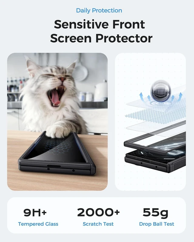 Alt view image 2 of 7 - for Galaxy Z Fold 7 Case with Stand Hinge Protection Black
