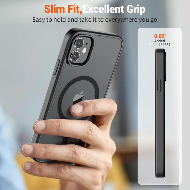 Alt view image 7 of 7 - Magnetic for iPhone 11 Phone Case Black