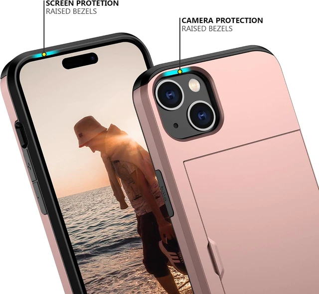 Alt view image 4 of 7 - for iPhone 15 Case with Card Holder Rose Gold