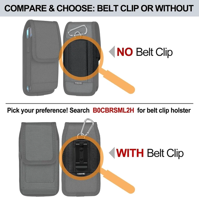 Alt view image 3 of 7 - Cell Phone Belt Holder Holster Case for iPhone 17 16 15 14 13 12