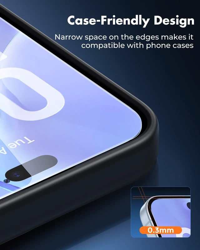 Alt view image 7 of 7 - 2-Pack Screen Protector for iPhone 18 Pro Tempered Glass