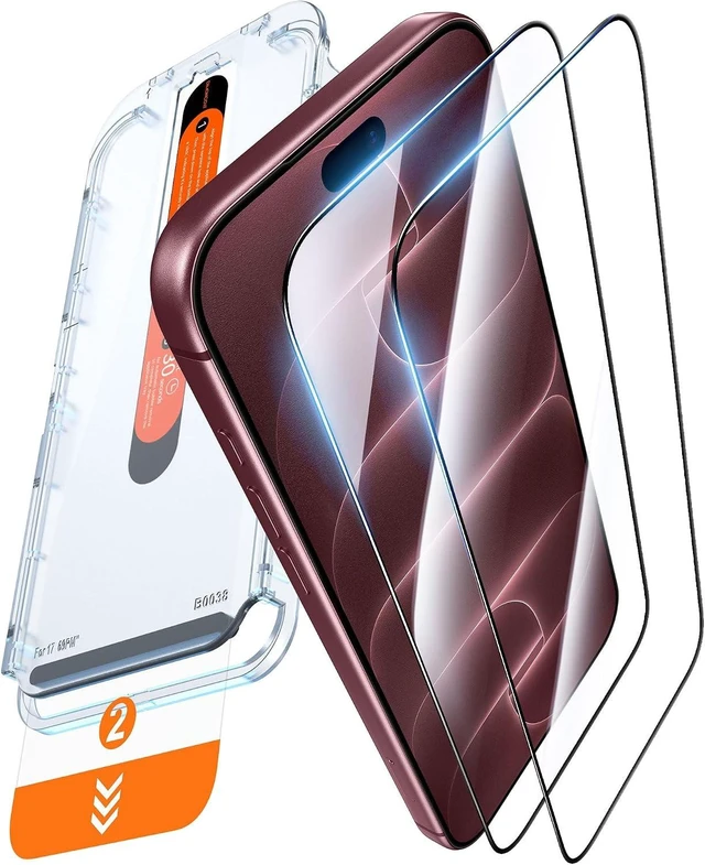 Main image of Top 9H++ Glass 2 Pack for iPhone 18 Pro Max Screen Protector