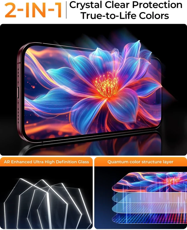 Alt view image 7 of 7 - Top 9H++ Glass 2 Pack for iPhone 18 Pro Max Screen Protector