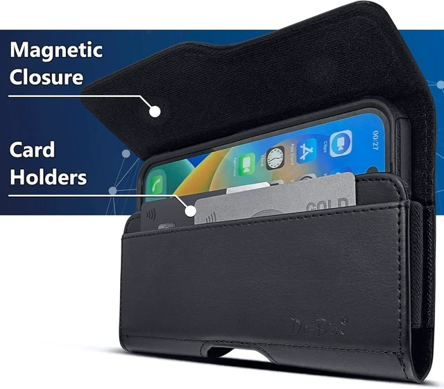 Alt view image 4 of 6 - Holster for iPhone Pro Max and Plus (18 17 16 15 14 13 12 11 Xs Max)
