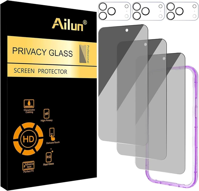 Main image of Privacy Screen Protector+Camera Lens Protector for iPhone 17 Pro Max