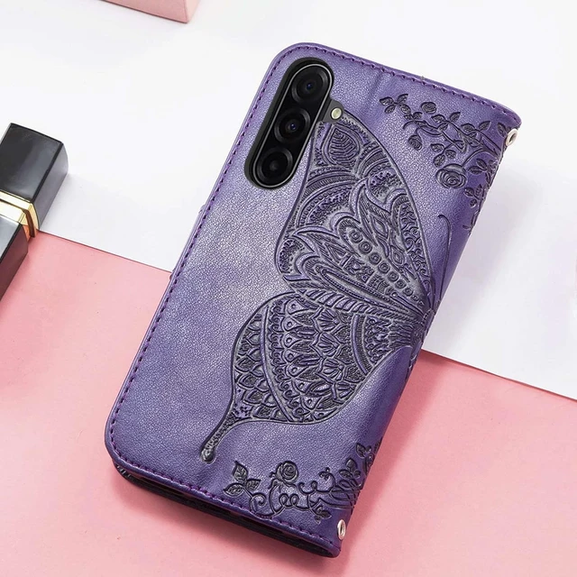 Alt view image 6 of 7 - for Galaxy A17 5G Phone Case Wallet Purple