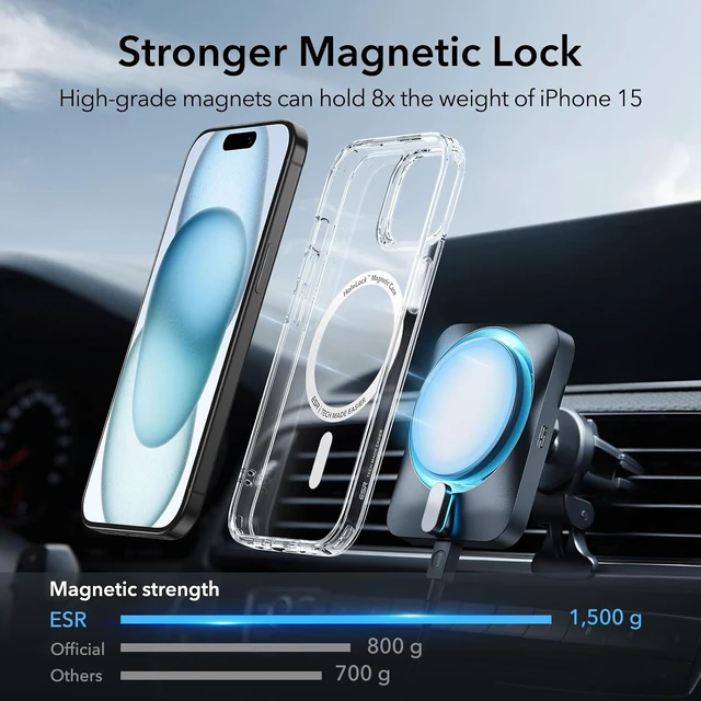 Alt view image 3 of 7 - Classic Hybrid for iPhone 15 Case Clear