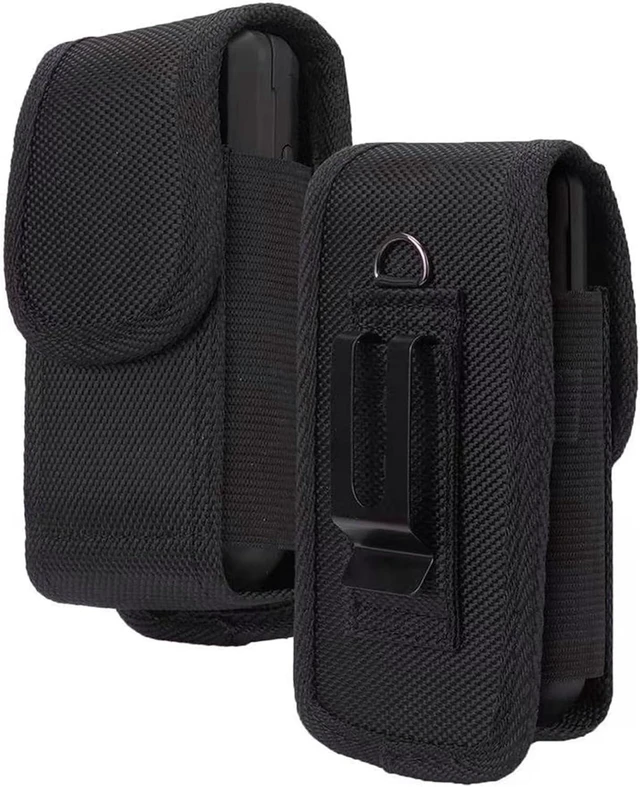 Main image of Flip Phone Case with Belt Loop Clip Closure Oxford Cloth Case for Alcatel Go MyFlip TCL Flip 4/3 Blu Cingular Flex 2 Consumer Cellular IRIS Nokia 2720 2760 2780 Oxford Cloth